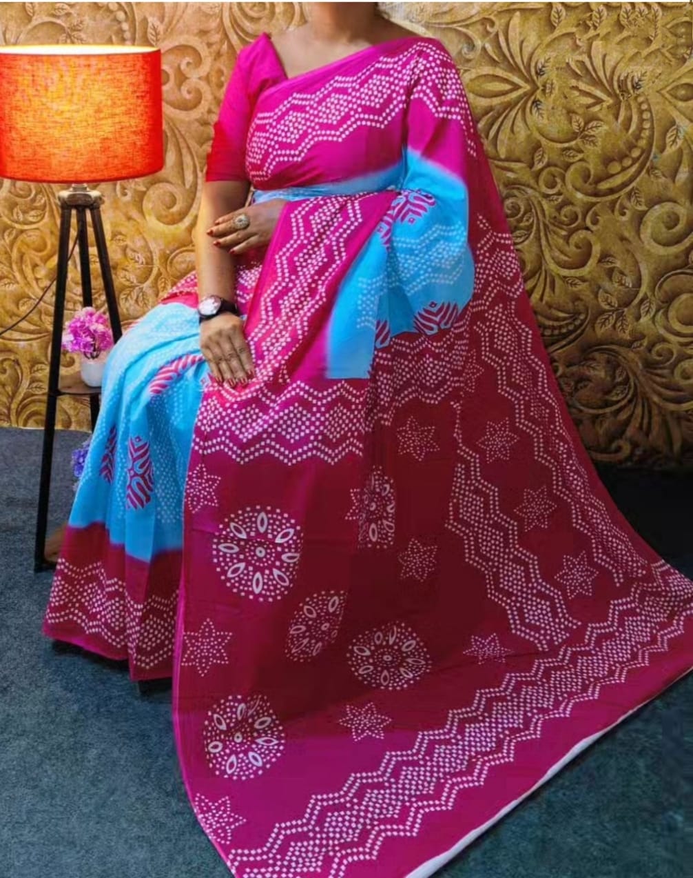 VK 4228 Imported Cotton Printed Daily Wear Sarees Wholesale Market In Surat